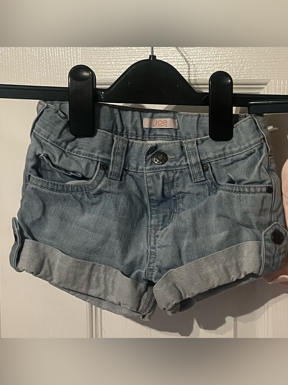 Joe Fresh Toddler Girls Rolled Cuff Denim Shorts Size 4T Light Wash